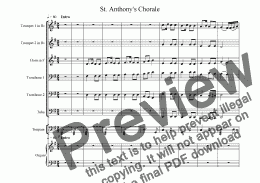 page one of St. Anthony’s Chorale