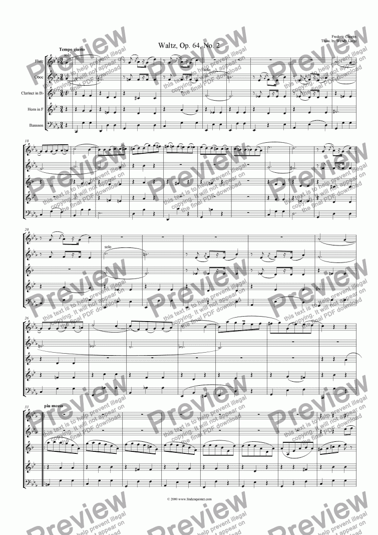 page one of Chopin - Waltz, Op. 64. No. 2