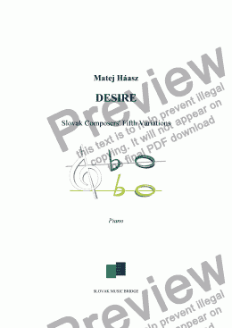 page one of Desire