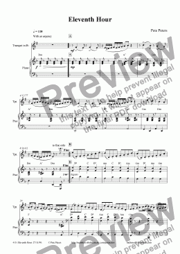 page one of Eleventh Hour [Trumpet version]