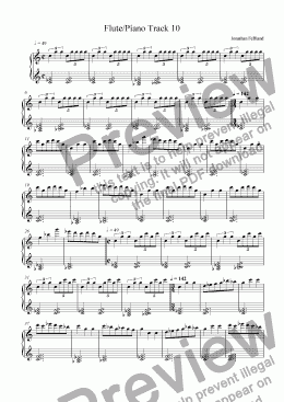 page one of Flute/Piano Track 10