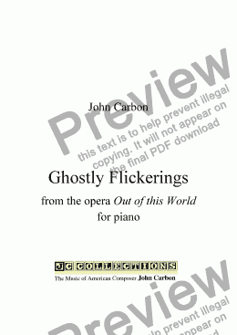 page one of Ghostly Flickerings