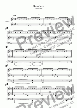 page one of Pianocircus