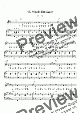 page one of Sing!�43. Mixolydian Scale [teacher]