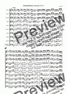 page one of Brandenburg Concerto No.3