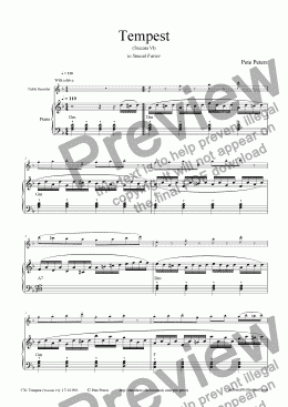 page one of Tempest [Flute or Rec]