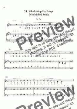 page one of Sing!�33. Whole-step/Half-step Diminished Scale [teacher]