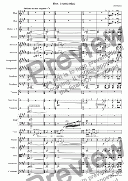 page one of An English Requiem - Rex Tremendae