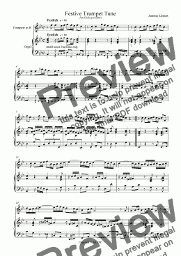 page one of Festive Trumpet Tune