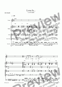 page one of Love Is  [Pop vocal + group]