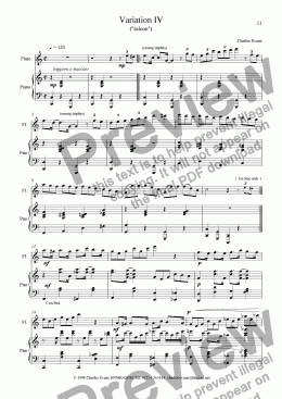 page one of Flute Variations IV-VI