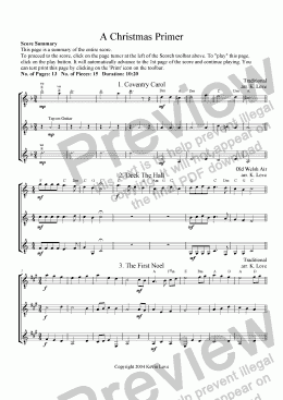 page one of A Christmas Primer (Trio)