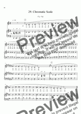 page one of Sing!�29. Chromatic Scale [teacher]
