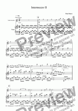 page one of Intermezzo  [flute rec]