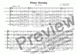 page one of Op39 No 2  Winter Morning   (School Brass 6+)