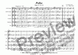 page one of Op39 No 14  Polka   (School Brass 6+)