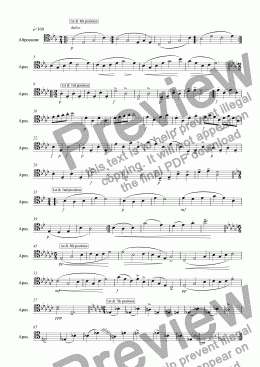 page one of !1.exercises for Alto-Trombone (Tenor-Clef)