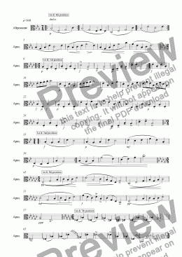 page one of !1.exercises for Alto-Trombone Solo (Alto-Clef)
