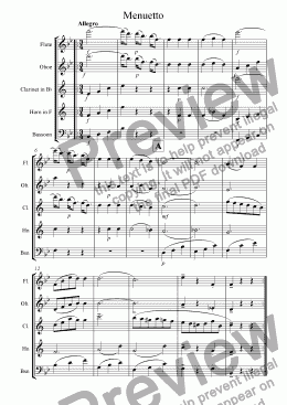 page one of !3.Movement of Mozarts fragment.quintet (completed)