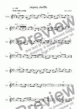 page one of Stepney Shuffle