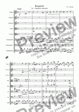 page one of Requiem: Requiem Aeternam