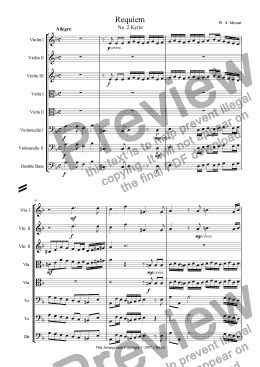 page one of Requiem: Kyrie Eleison