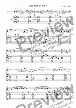 page one of Jazz Prelude No.2
