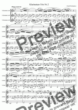 page one of Klarinetten Trio Nr.2