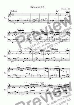 page one of Habanera # 2