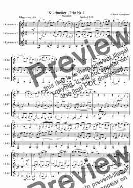 page one of Klarinetten Trio Nr.4