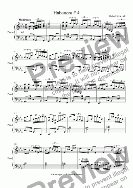 page one of Habanera # 4