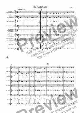 page one of The Panda Waltz (Junior Brass Band)