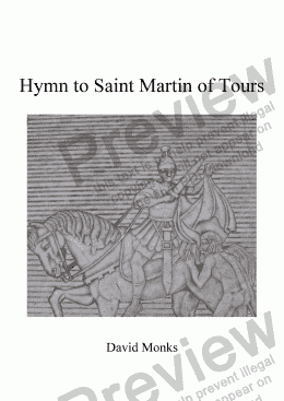 page one of Hymn to Saint Martin (of Tours)  SATB