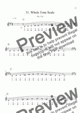 page one of Sing!�31. Whole Tone Scale [student]