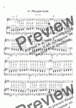 page one of Sing!�41. Phrygian Scale [teacher]