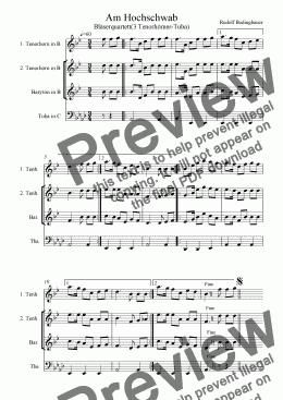 page one of Am Hochschwab/Am Trenchtling 3 Tenorhörner-Tuba