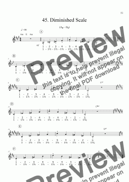 page one of Sing!�45. Diminished Scale [student]