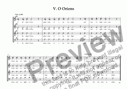 page one of Advent Antiphons 5: O Oriens