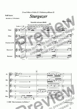 page one of Stargazer (Wind Quintet)