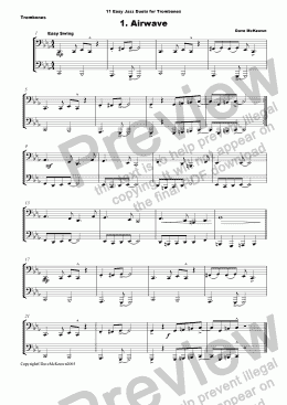 page one of 11 Easy Jazz Duets for Tuba