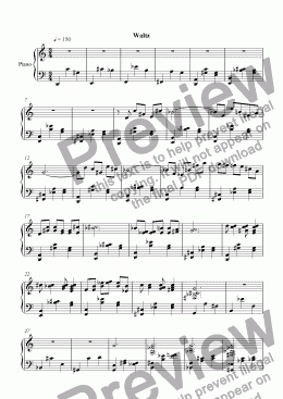 page one of 5 Pieces in 12-Tone: Waltz