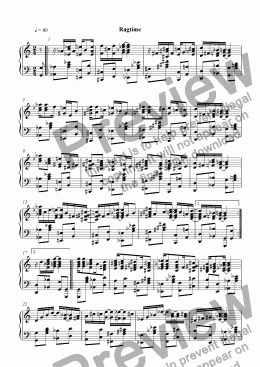 page one of 5 Pieces in 12-Tone: Ragtime