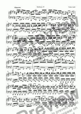 page one of Sinfonias (19-24)