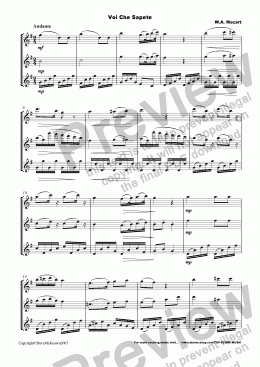 page one of 4 Mozart Arias for Flute Trio