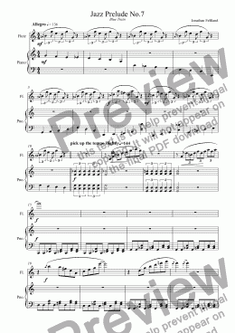 page one of Jazz Prelude #7 - Blue Train