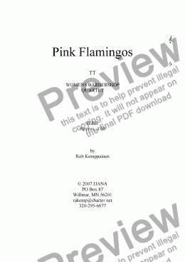 page one of Pink Flamingos- TLBB Barbershop for Women  BUY ONE PRINT MANY