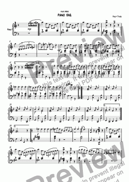 page one of piano rag