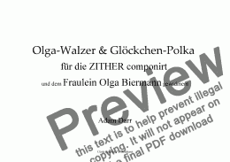 page one of Olga-Walzer & Glöckchen Polka