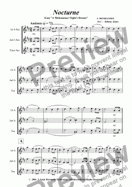 page one of 6 Classics for 3 Saxophones  (AAT)