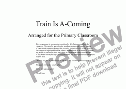 page one of Train Is A-Coming